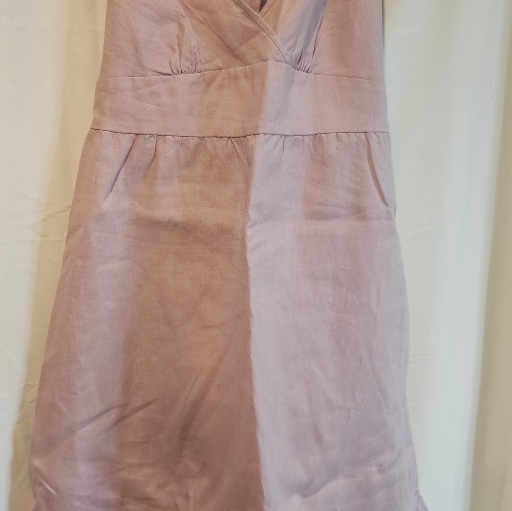 J. Crew halter top linen dress, size 2